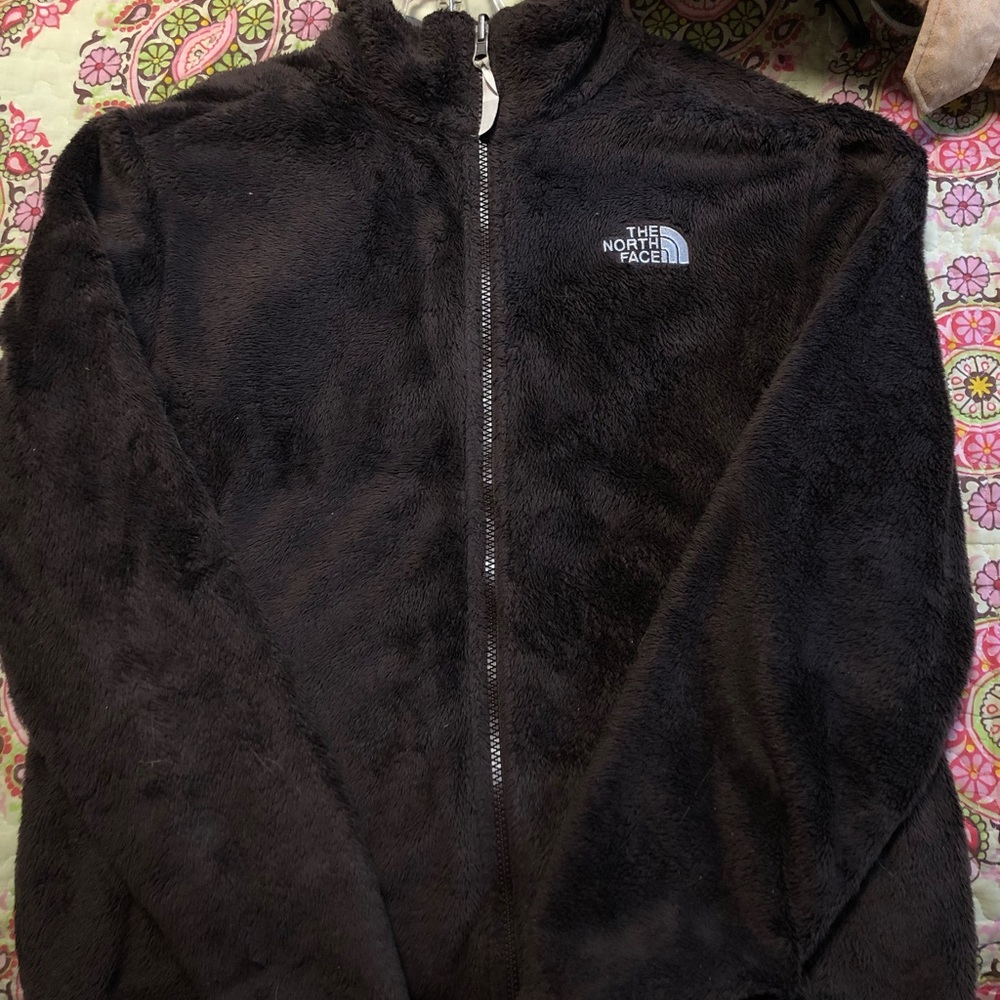 North face Brown fuzzy Jacket